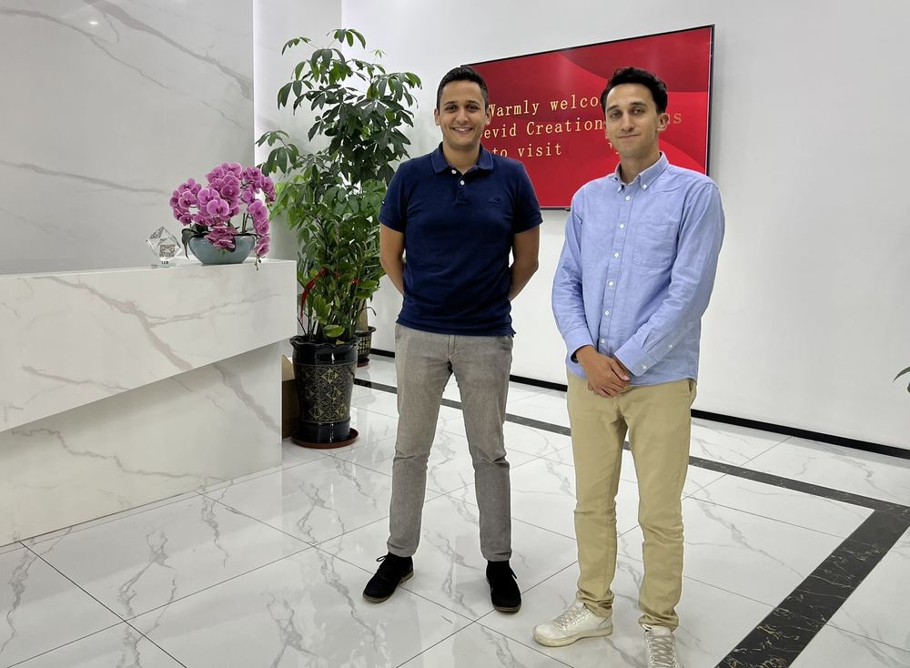 Building relationships in China, with co-founder Koos.