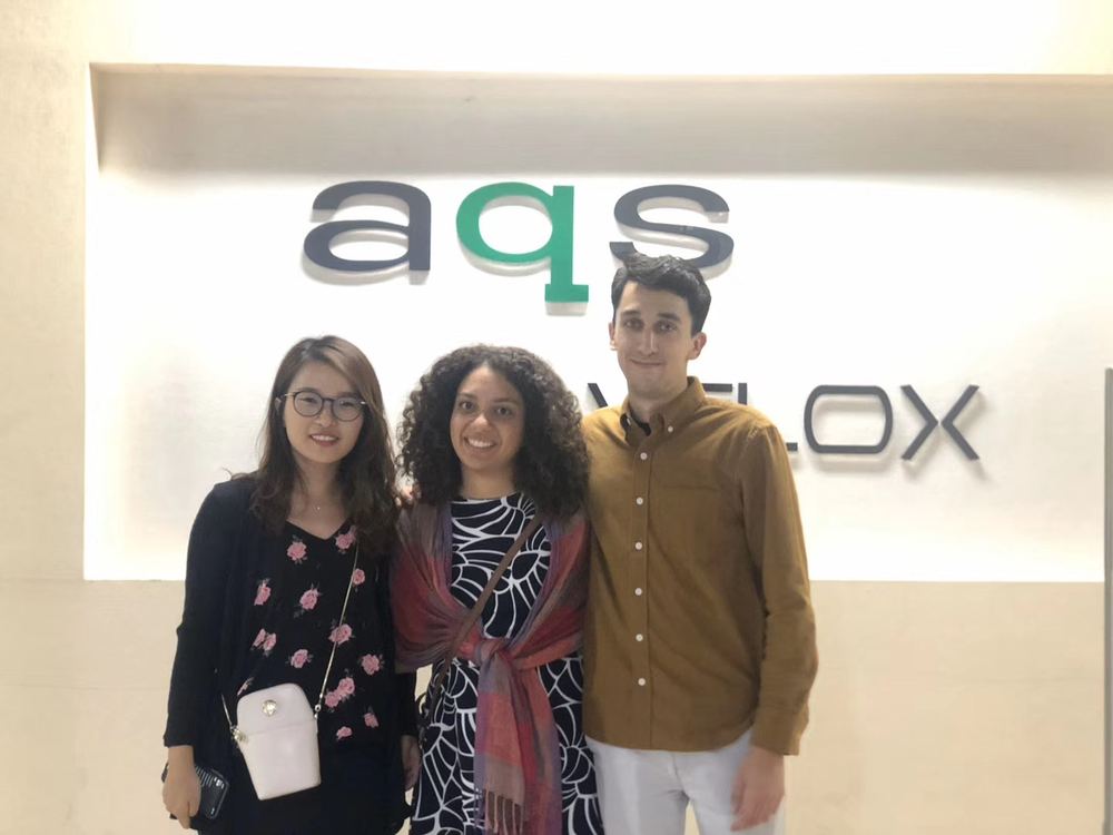 Working with AQS in China — great partners.